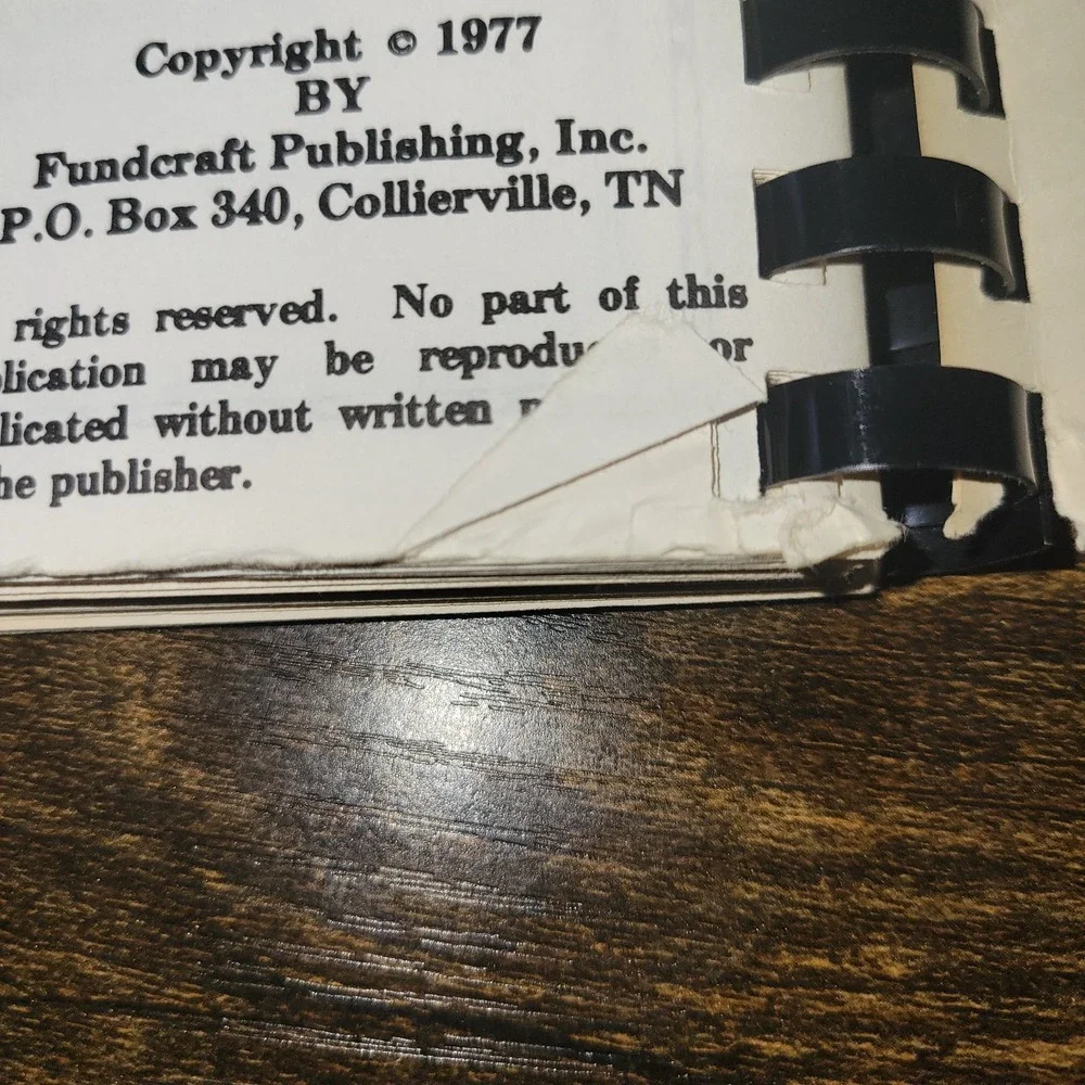 Vintage 175th Anniversary Cookbook Juniper Springs Baptist‎ Church NC...